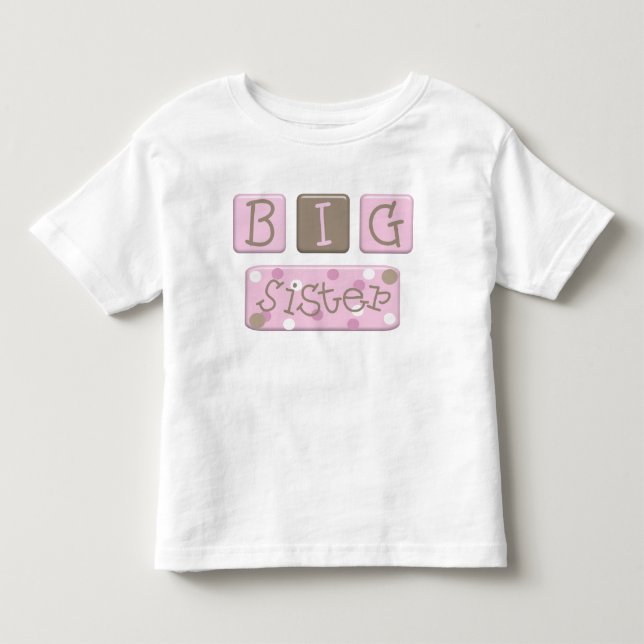 Big Sister Kleinkind T-shirt (Vorderseite)