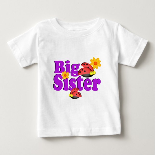 Big Sister Ladybug Baby T-shirt (Vorderseite)