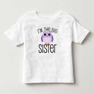 Big Sister Lila Owl Kleinkind T-shirt