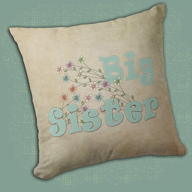 Big Sister Little Blume Kissen (Von Creator hochgeladen)