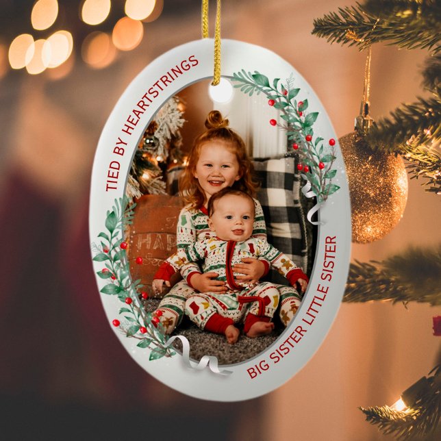 Big Sister Little Brother Classic Warm Quote Keramik Ornament (Von Creator hochgeladen)