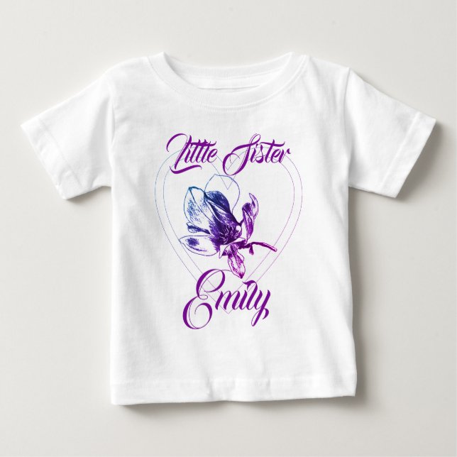 Big Sister Little Sister BESTE FREUNDIN Baby T-shirt (Vorderseite)