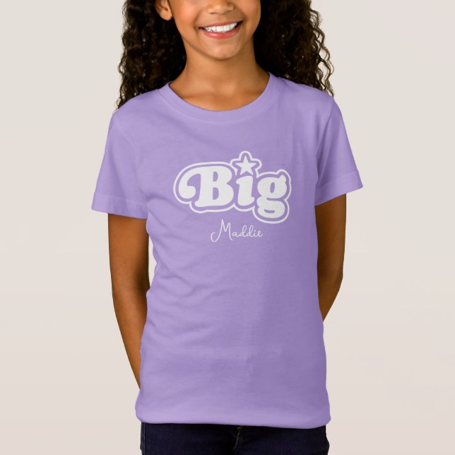 Big Sister Little Sister Mum Daughter T - Shirt (Vorderseite)