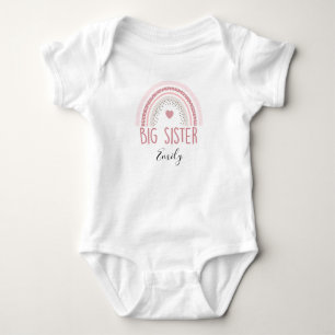 Big Sister Little Sister T-Shirt und Weste - Match Baby Strampler
