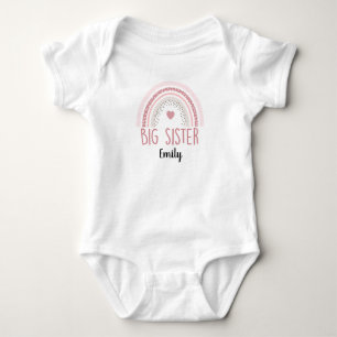 Big Sister Little Sister T-Shirt und Weste - Match Baby Strampler