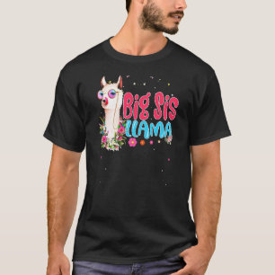 Big Sister Llama Muttertag Frauen Geburtstag T-Shirt