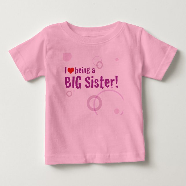Big Sister Long Sleeve Baby T-shirt (Vorderseite)