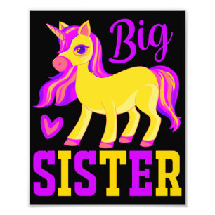 Big Sister Magical Unicorn Fotodruck