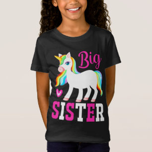 Big Sister Magical Unicorn mit Rainbow Mane & Schw T-Shirt