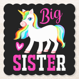 Big Sister Magical Unicorn mit Rainbow Mane & Schw Untersetzer
