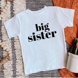 Big Sister   Matching Sibling Family Baby T-shirt