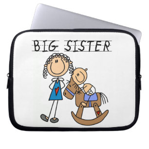 Big Sister mit Baby Brother Geschenken Laptopschutzhülle