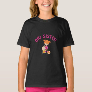 Big Sister mit Baby Brother Proud Sister T - Shirt