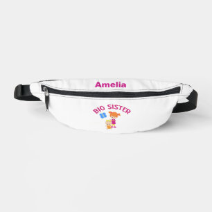 Big Sister mit Baby Sister Proud Sister T - Shirt Bauchtasche
