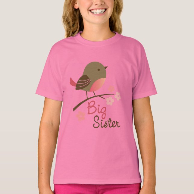 Big Sister Mod Bird T-Shirt (Vorderseite)
