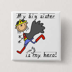 Big Sister My Held T - Shirt und Geschenke Button