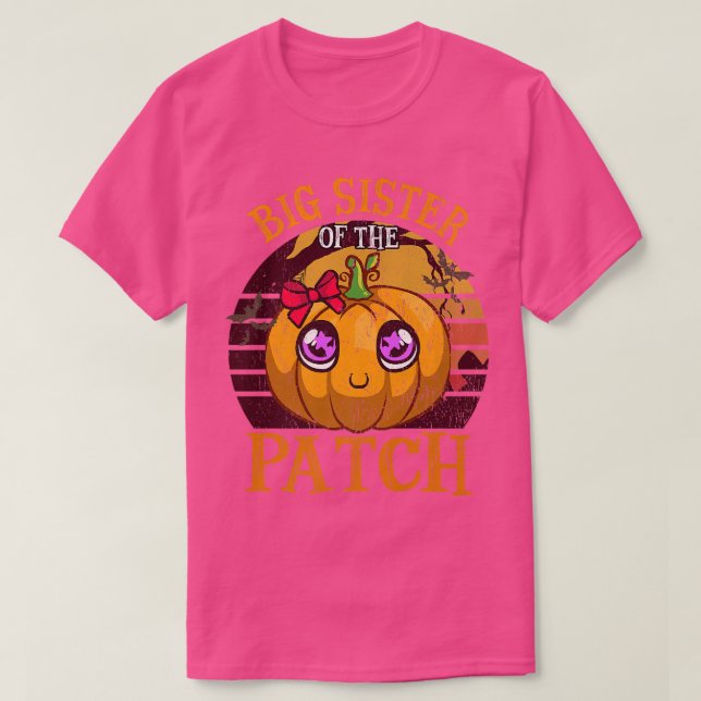 Big Sister Of The Patch Family Group Halloween 550 T-Shirt (Design vorne)
