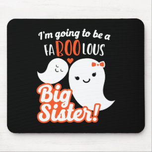 Big Sister Pregnancy Ankündigung Niedlich Ghost Gi Mousepad