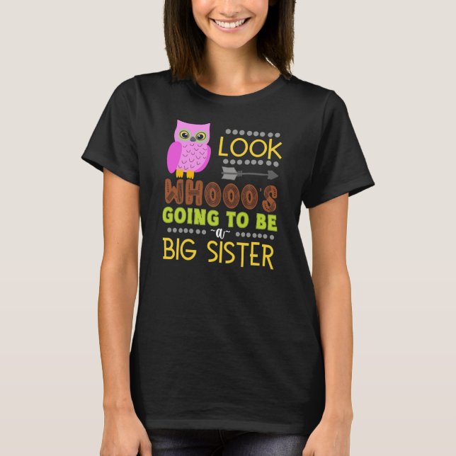 Big Sister Pregnancy Reveal Funny Baby T-Shirt (Vorderseite)