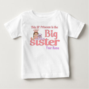 Big Sister Princess Personalisierter T - Shirt