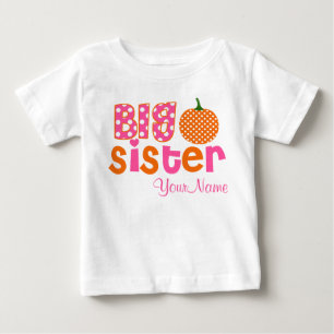 Big Sister Pumpkin Personalisiertes Shirt