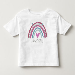 Big Sister Rainbow Matching Outfit Kleinkind T-shirt