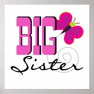Big Sister - Schmetterlingsgeschenke Poster