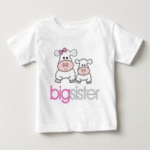 Big Sister Sheep Schwangerschaft Ankündigung T - S Baby T-shirt