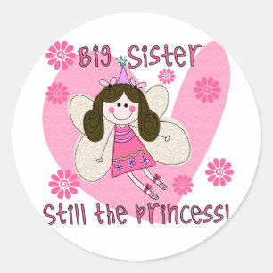 Big Sister Still the Princess Runder Aufkleber