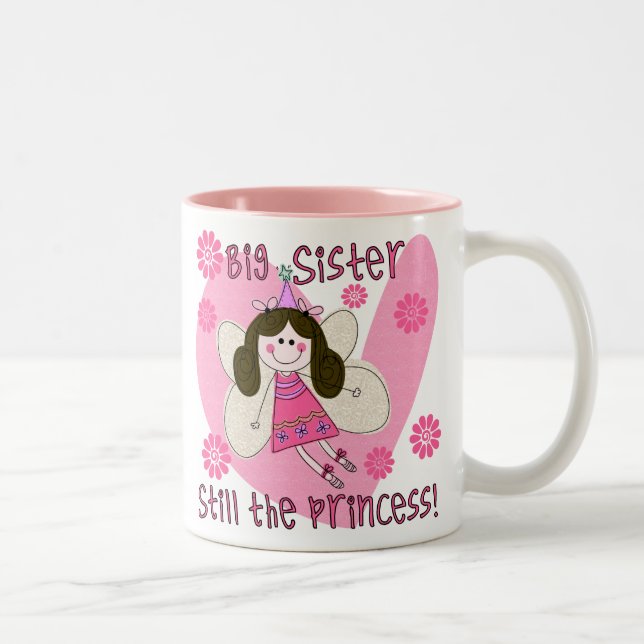 Big Sister Still the Princess Zweifarbige Tasse (Rechts)