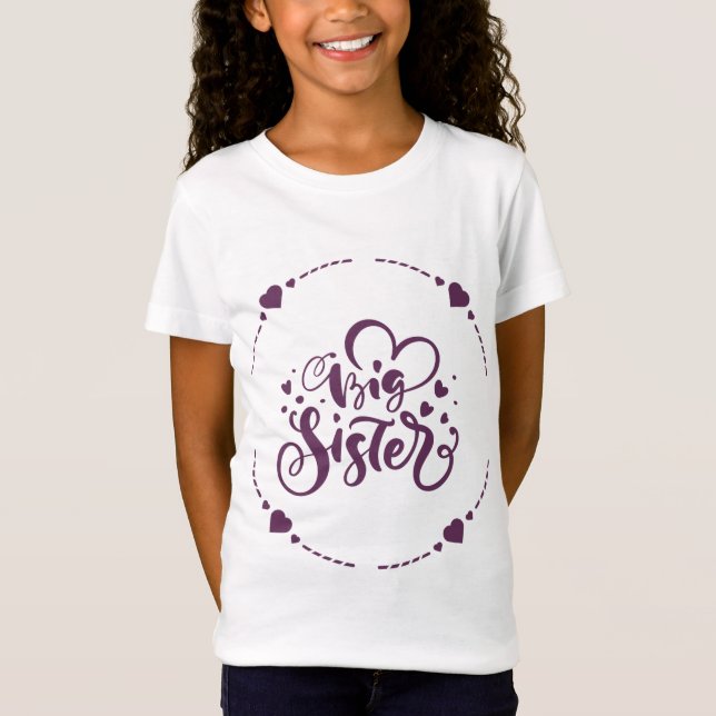 Big Sister T - Shirt Baby / Schwangerschaftsankünd (Vorderseite)