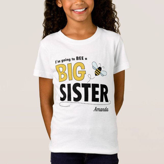 Big Sister T Shirt Bee (Vorderseite)