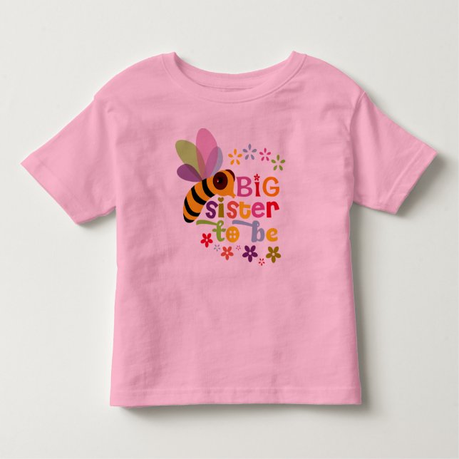 Big Sister to be Kleinkind Bodysuit Kleinkind T-shirt (Vorderseite)