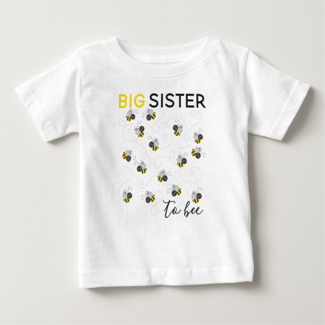 Big Sister to Bee Baby T-shirt (Vorderseite)