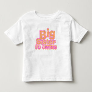 Big Sister to Twins Kleinkind T-shirt