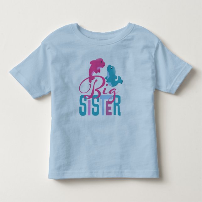 Big Sister Toddler Ringer-T - Shirt (Vorderseite)