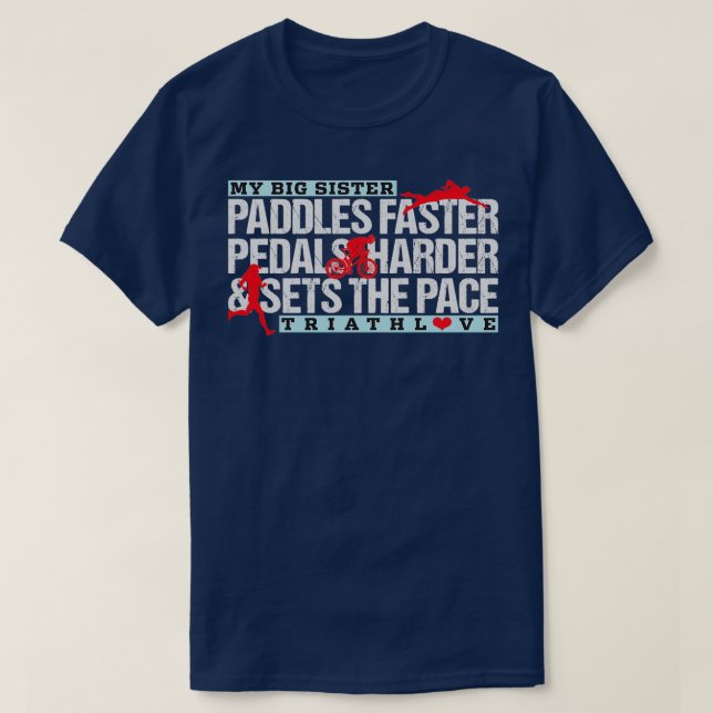Big Sister Triathlete T-Shirt (Design vorne)