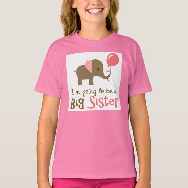Big Sister zu sein - Mod Elephant T-Shirt (Vorderseite)