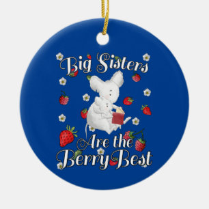 Big Sisters Berry Best - Mouse Strawberry Pub Keramik Ornament