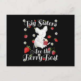 Big Sisters Berry Best - Mouse Strawberry Pub Postkarte