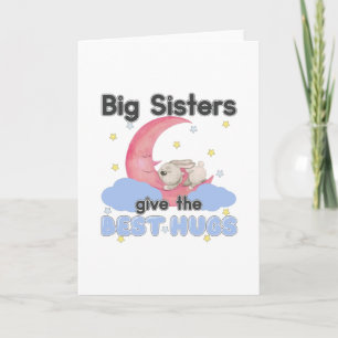 Big Sisters Give the Best Hugs - Moon Bunny Karte