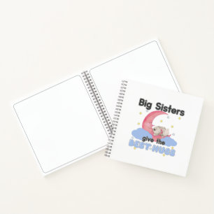 Big Sisters Give the Best Hugs - Moon Bunny Notizbuch