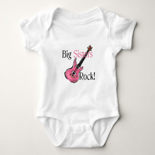 Big Sisters Rock Baby Strampler
