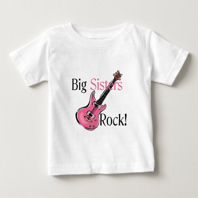 Big Sisters Rock Baby T-shirt (Vorderseite)