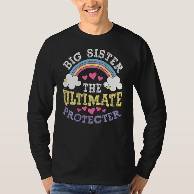 Big Sisters The Ultimate Protectors Backprint Big  T-Shirt (Vorderseite)
