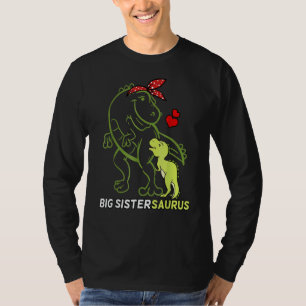 Big Sistersaurus Sister Dinosaur Baby Muttertag T-Shirt