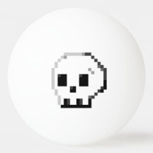 Big Skull Pixel Art 8 Bit Pong Pong Ball