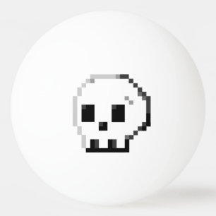 Big Skull Pixel Art 8 Bit Pong Pong Ball Tischtennisball