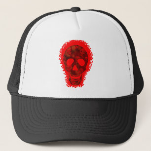 Big Skull Red LKW Hut Truckerkappe