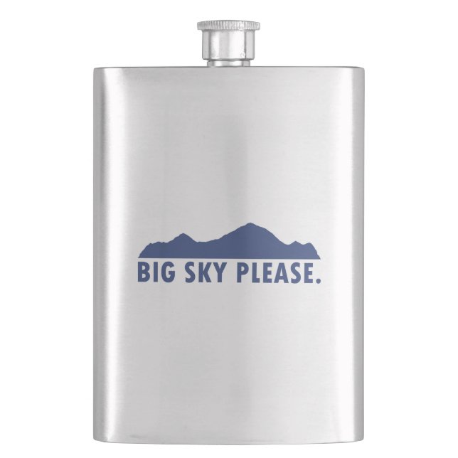 Big Sky bitte Flachmann (Vorderseite)